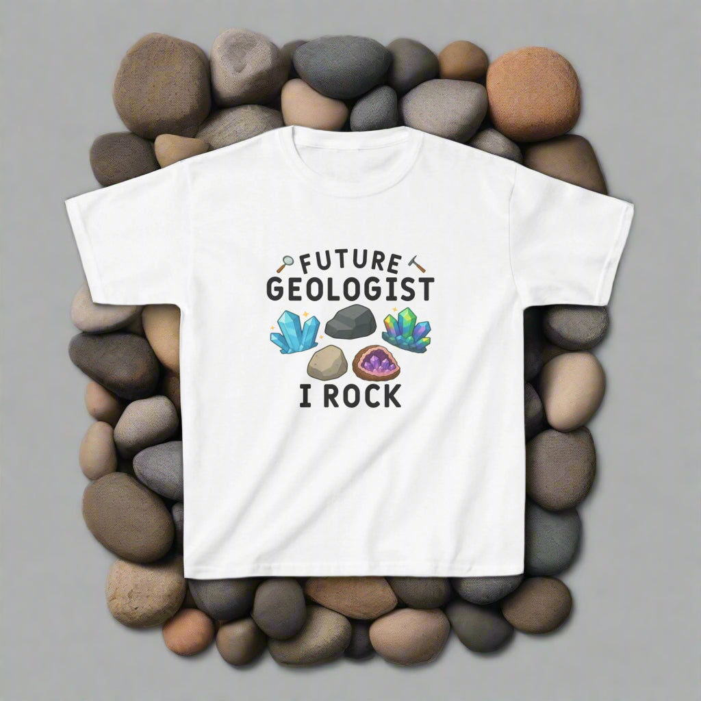 Future Geologist "I ROCK" Kids Tee - 66 Percent