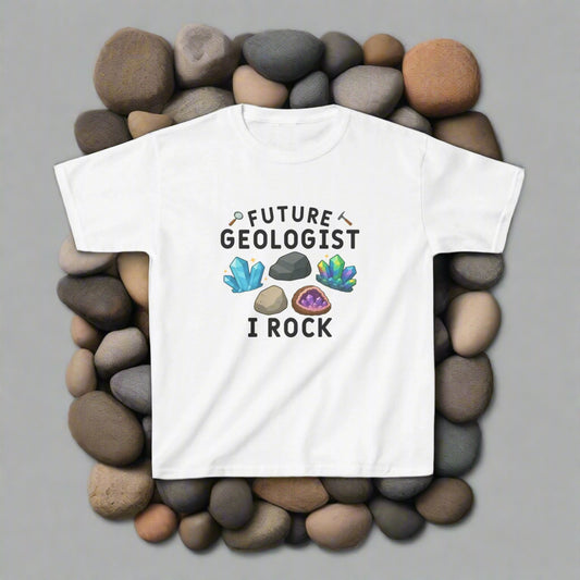 Future Geologist "I ROCK" Kids Tee - 66 Percent