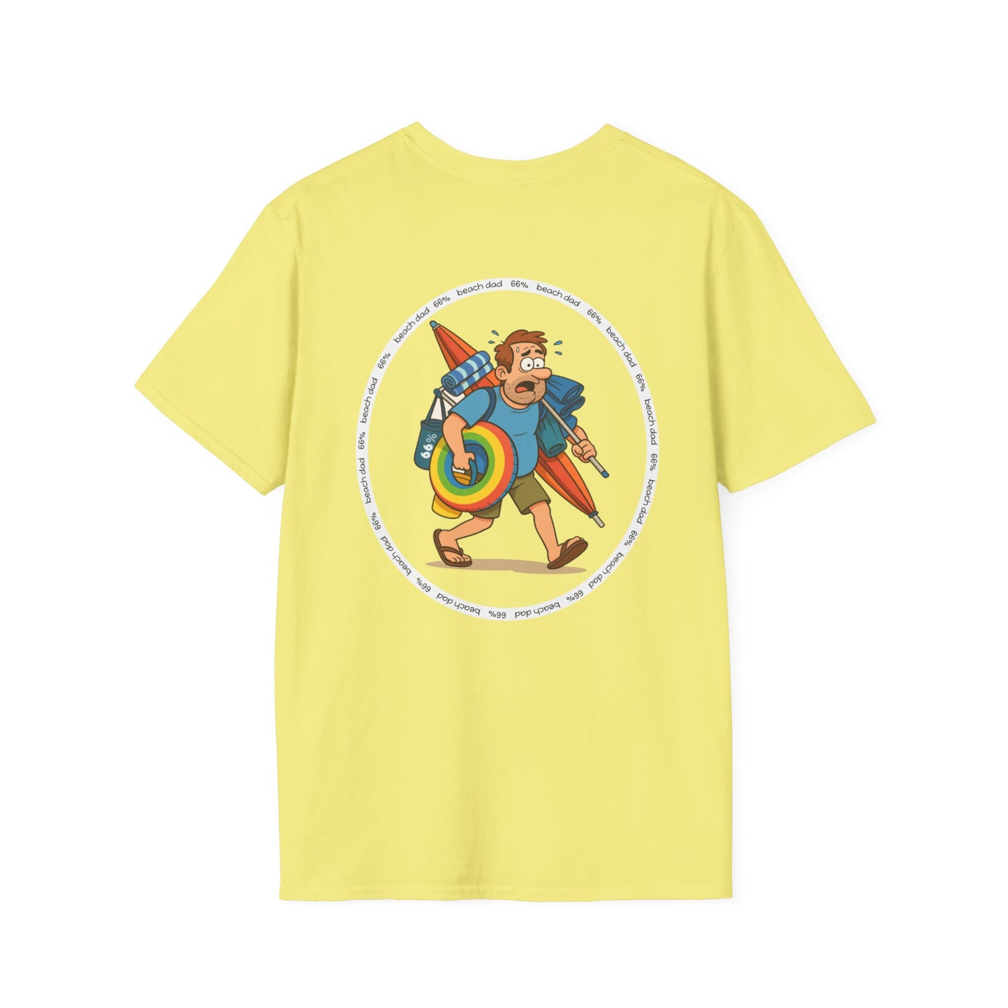 Beach Dad Logo Cotton Tee - 66 Percent