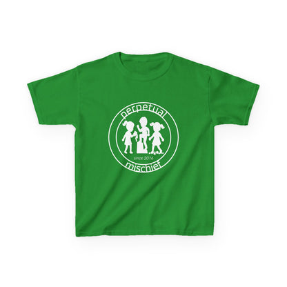 Perpetual Mischief Kids T-shirt in Irish Green | 66 Percent