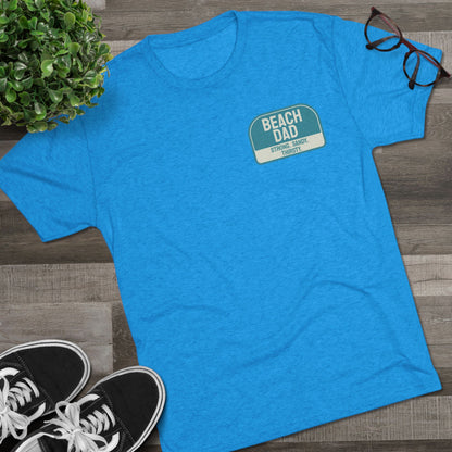 Beach Dad Logo Tri-Blend Tee - 66 Percent
