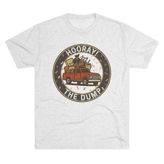 Hooray! The Dump Patch Tri-Blend Tee - 66 Percent