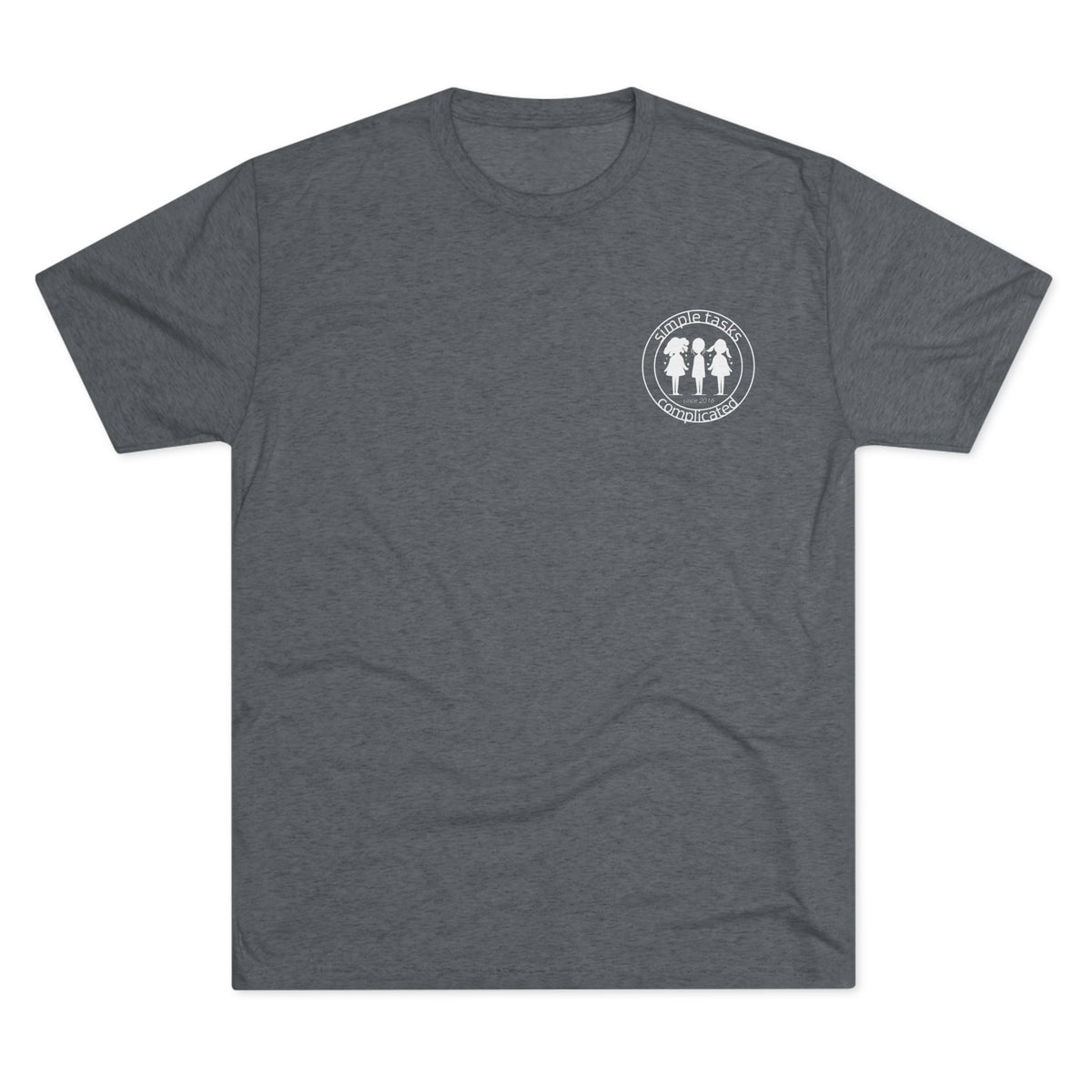 Simple Tasks Complicated Tri-Blend T-shirt in Tri-Blend Premium Heather | 66 Percent
