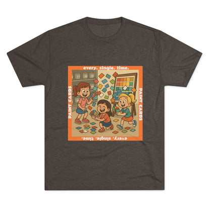 Paint Cards Tri-Blend T-shirt in Tri-Blend Macchiato | 66 Percent