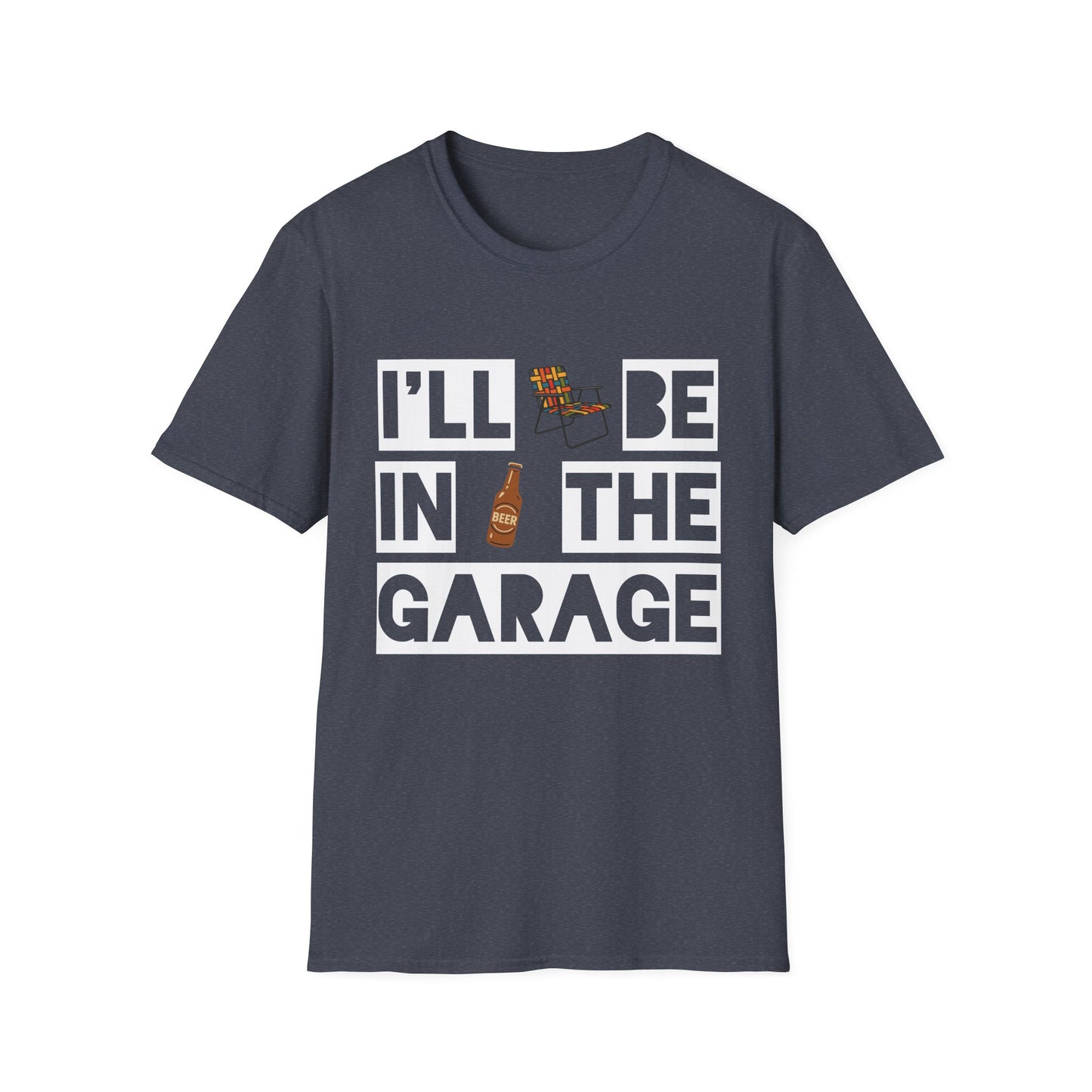I'll Be In The Garage Cotton Tee - 66 Percent