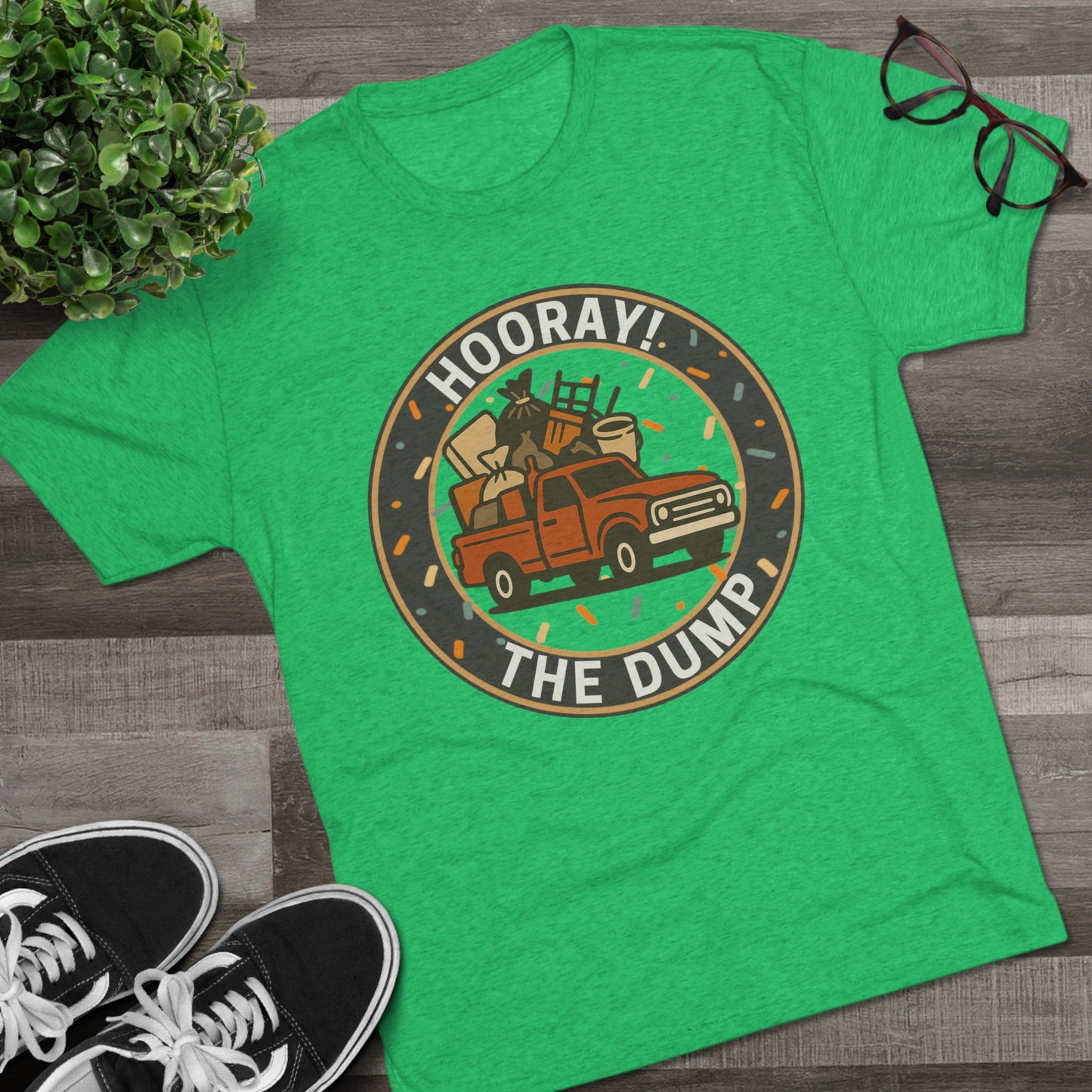 Hooray! The Dump Patch Tri-Blend Tee