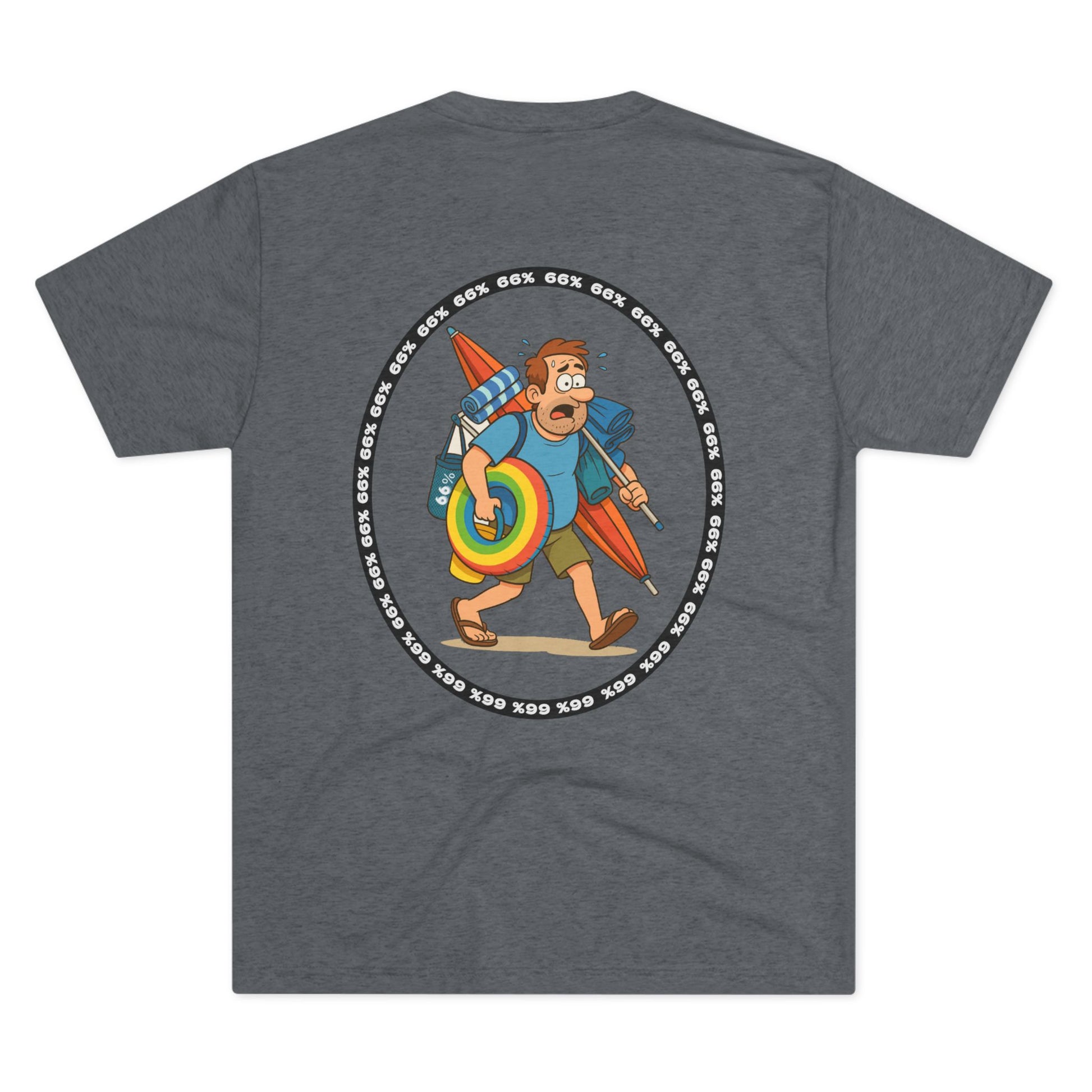 Beach Dad Logo Tri-Blend Tee - 66 Percent