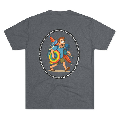 Beach Dad Logo Tri-Blend Tee - 66 Percent