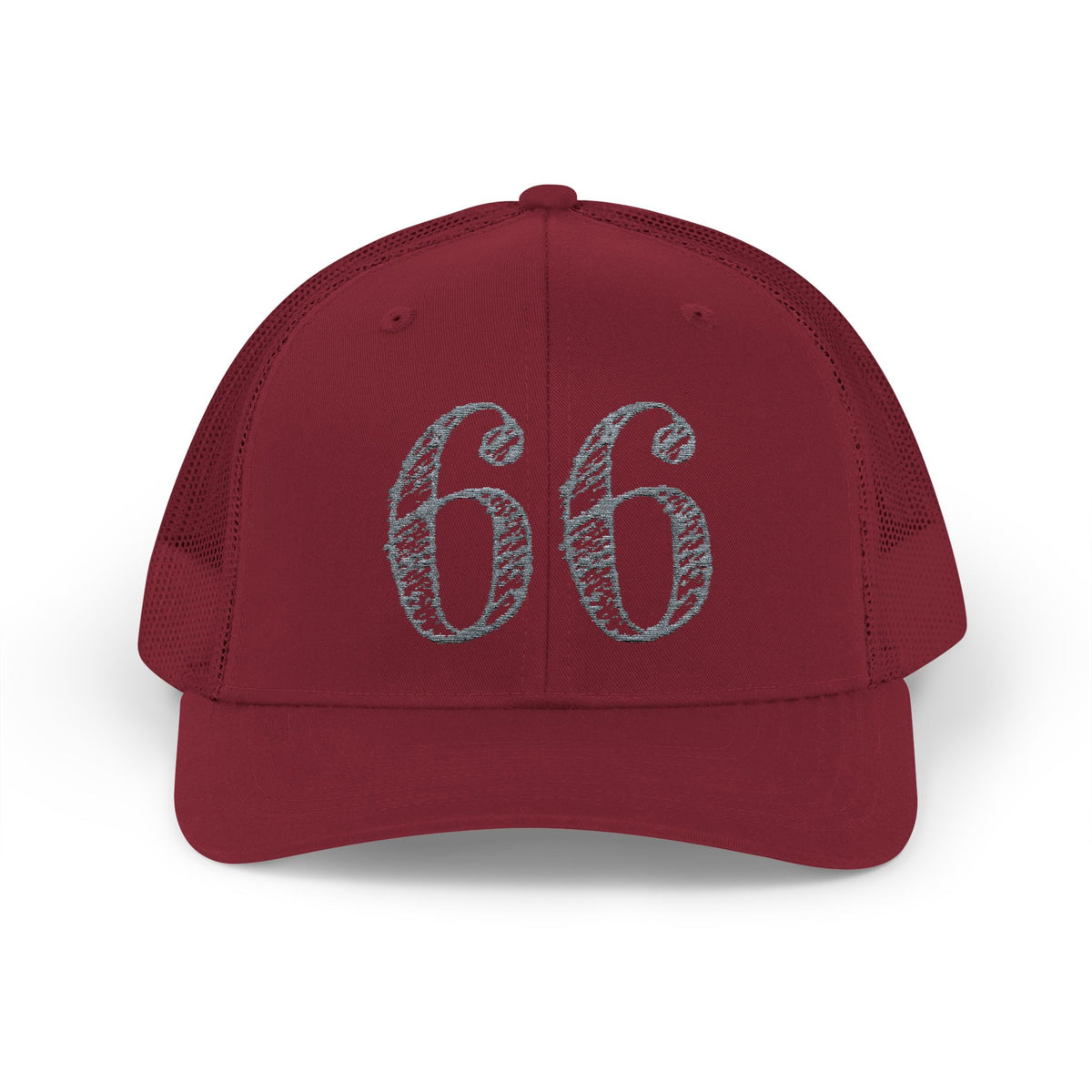 66% Snapback Trucker Hat in Cranberry | 66 Percent