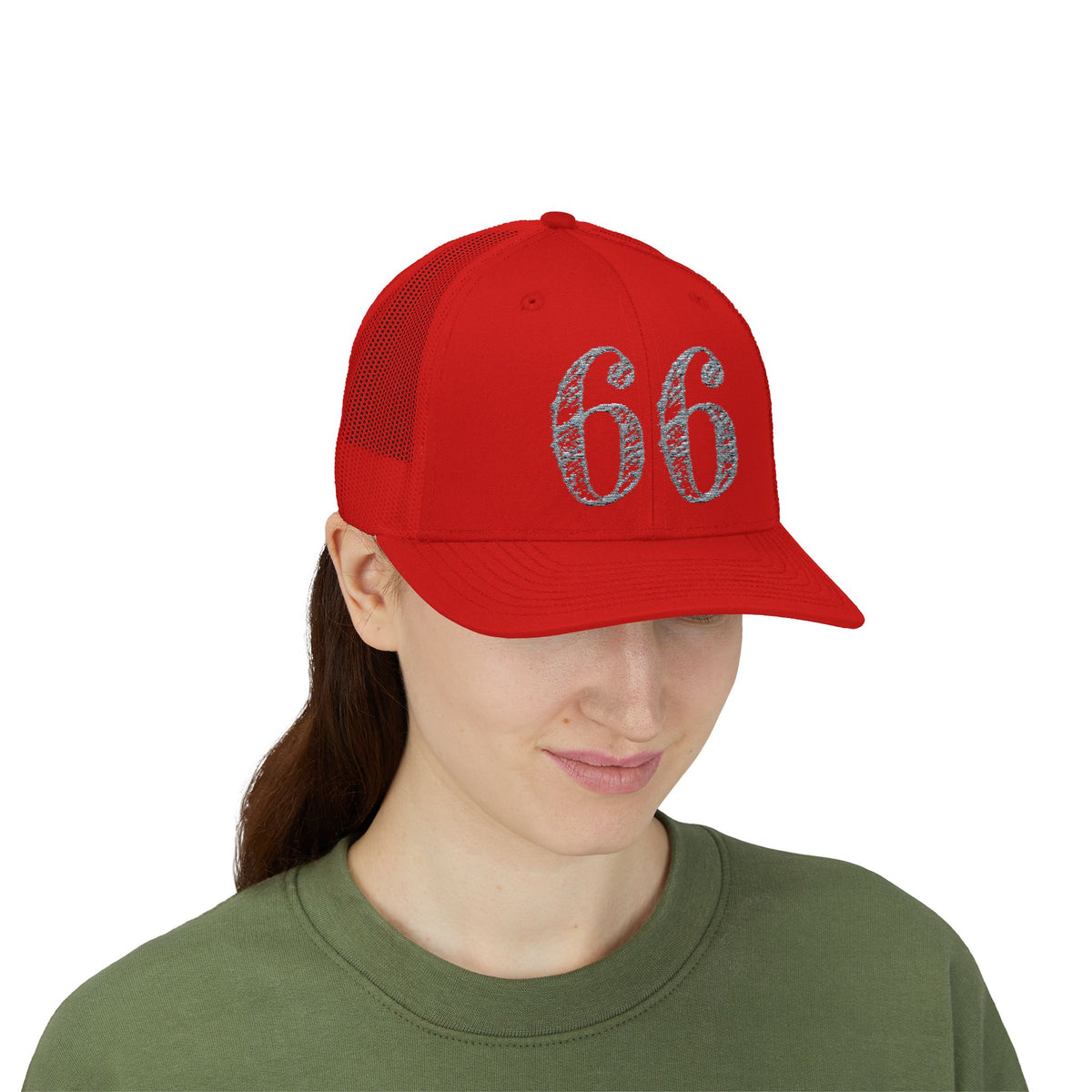 66% Snapback Trucker Hat product view 31 - 66 Percent
