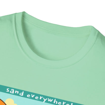 Beach Dad Buried Cotton Tee - 66 Percent