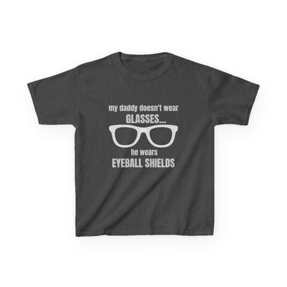 Eyeball Shields Daddy Kids T-shirt in Dark Heather | 66 Percent