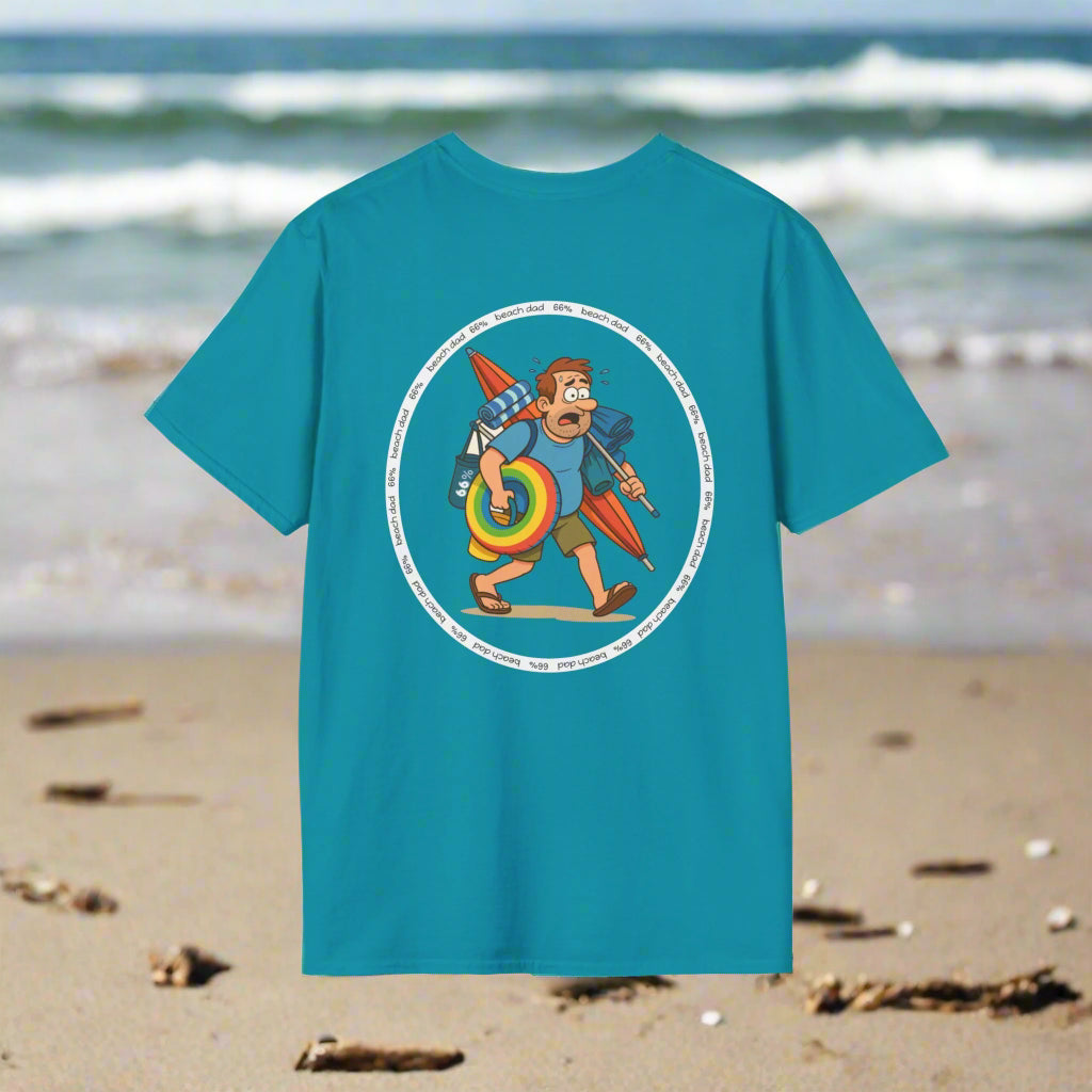 Beach Dad Logo Cotton Tee - 66 Percent