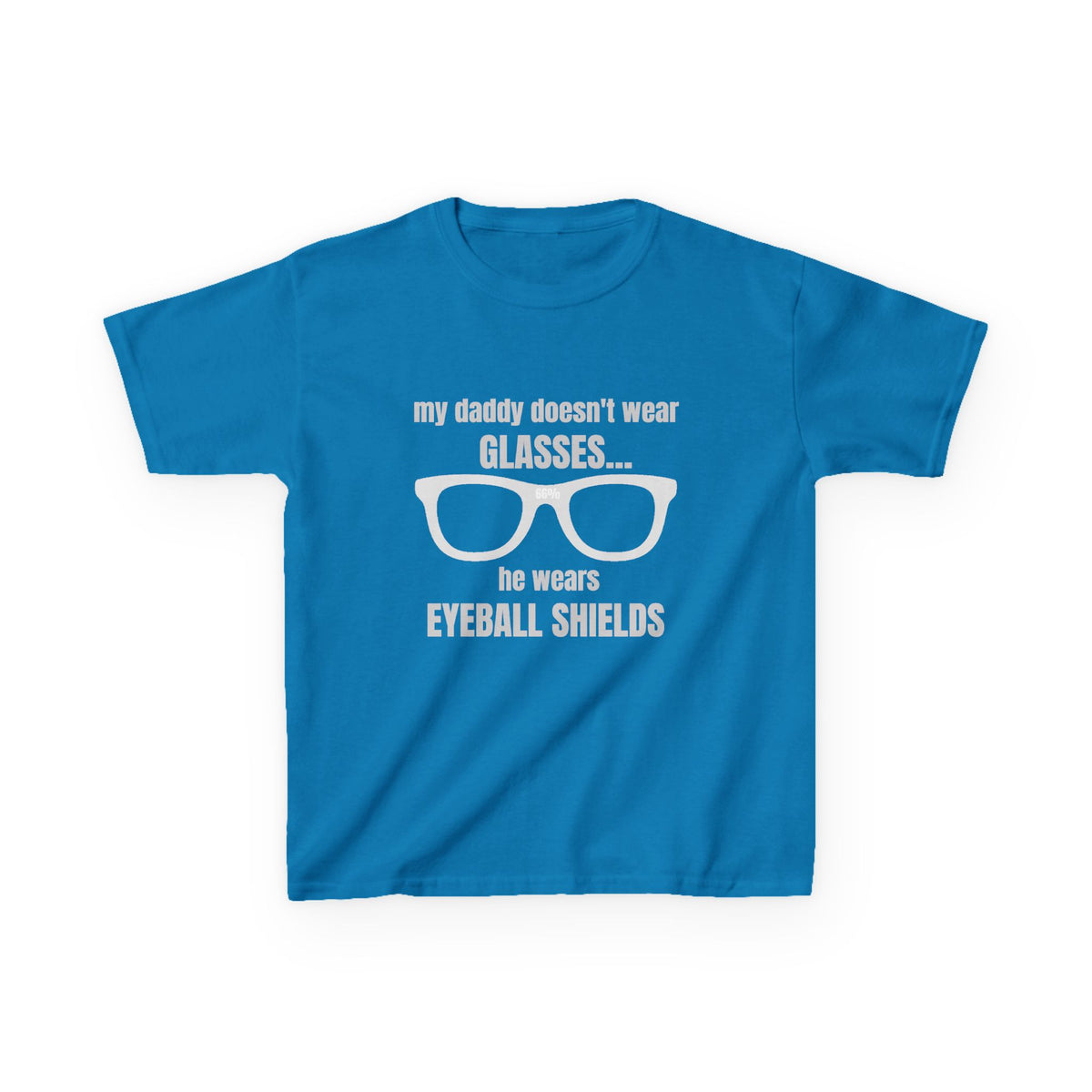 Eyeball Shields Daddy Kids T-shirt in Sapphire | 66 Percent