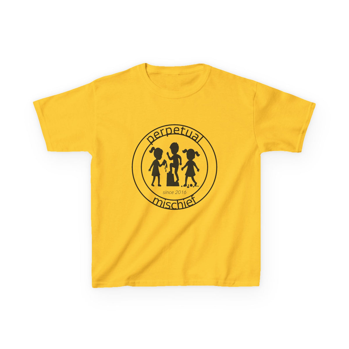 Perpetual Mischief Kids T-shirt in Daisy | 66 Percent