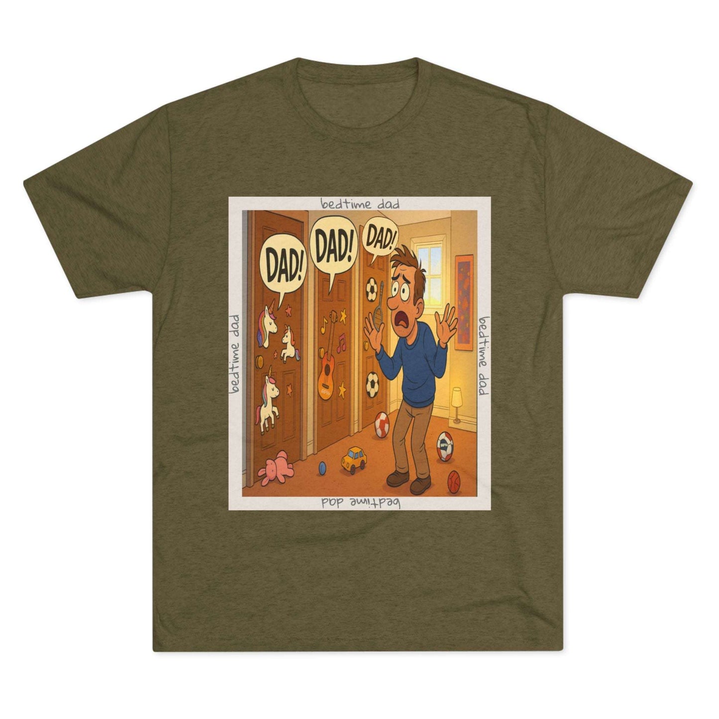 “DAAAD!” on repeat. This 66% tee is for every dad who’s survived the bedtime boss level — barely. Worn out, proud, and still undefeated.