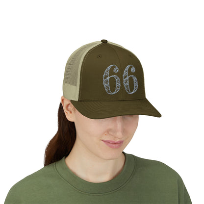 66% Snapback Trucker Hat product view 55 - 66 Percent