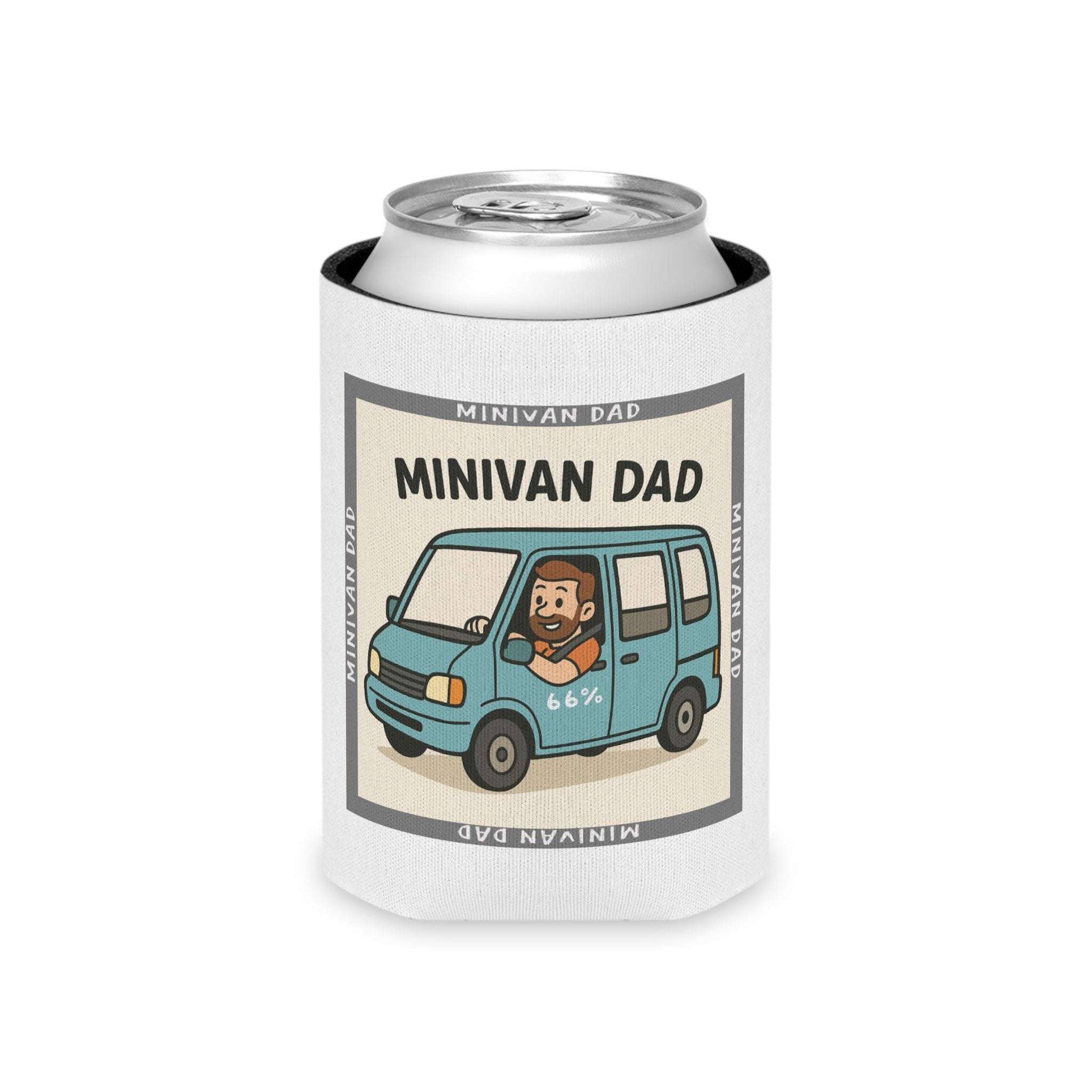 Minivan Dad 66% Can Cooler Koozie - 66 Percent