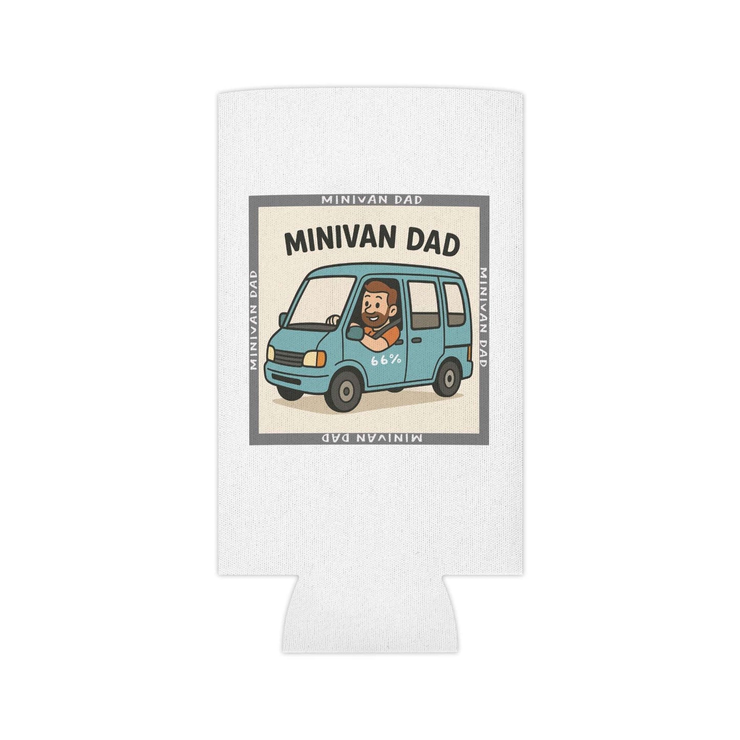 Minivan Dad 66% Can Cooler Koozie - 66 Percent