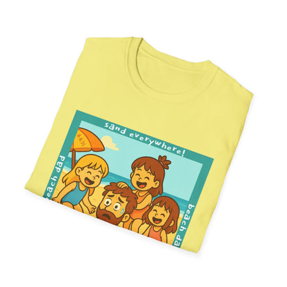 Beach Dad Buried Cotton Tee - 66 Percent