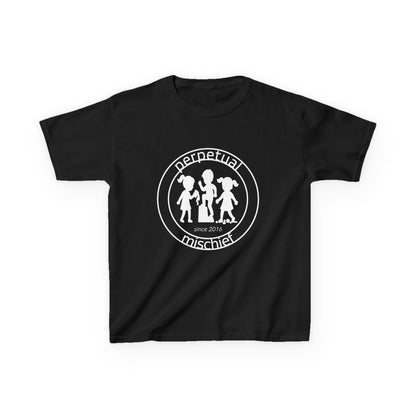 Perpetual Mischief Kids T-shirt in Black | 66 Percent