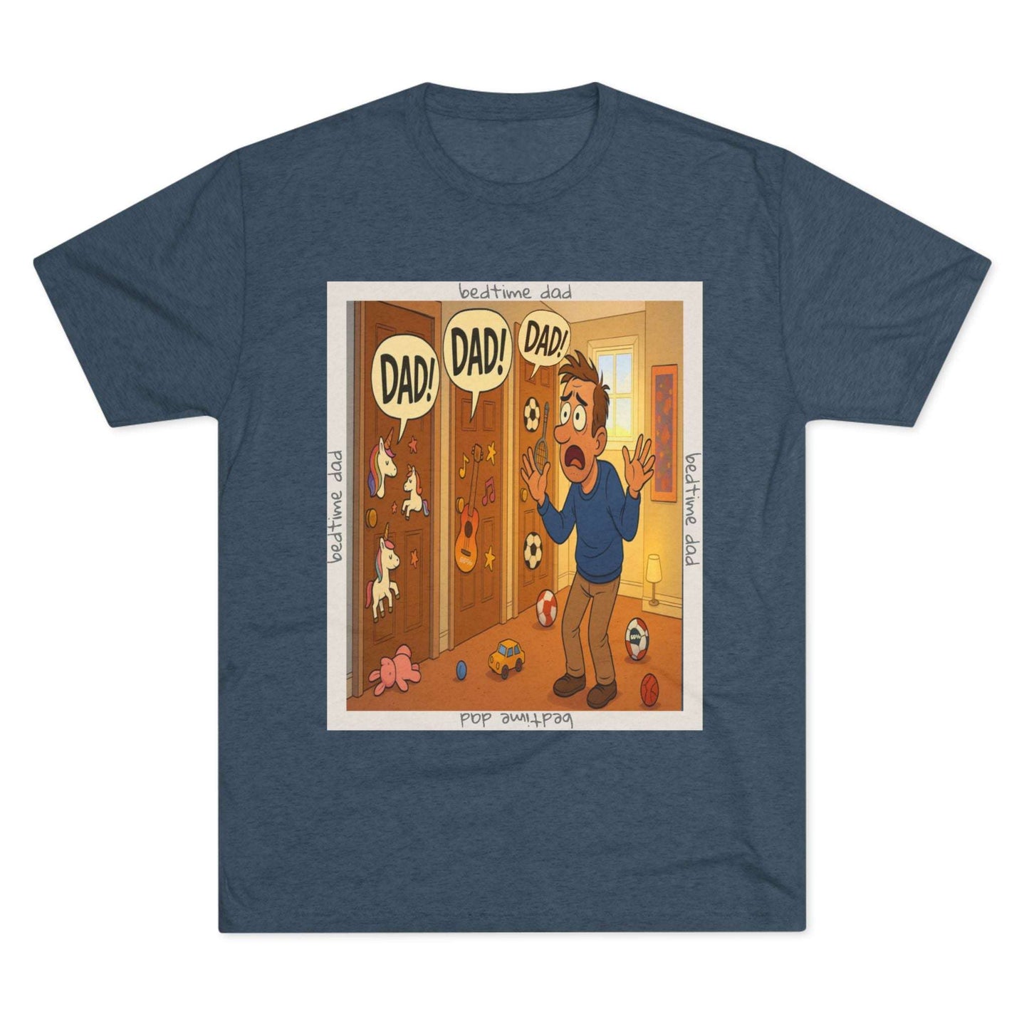 “DAAAD!” on repeat. This 66% tee is for every dad who’s survived the bedtime boss level — barely. Worn out, proud, and still undefeated.