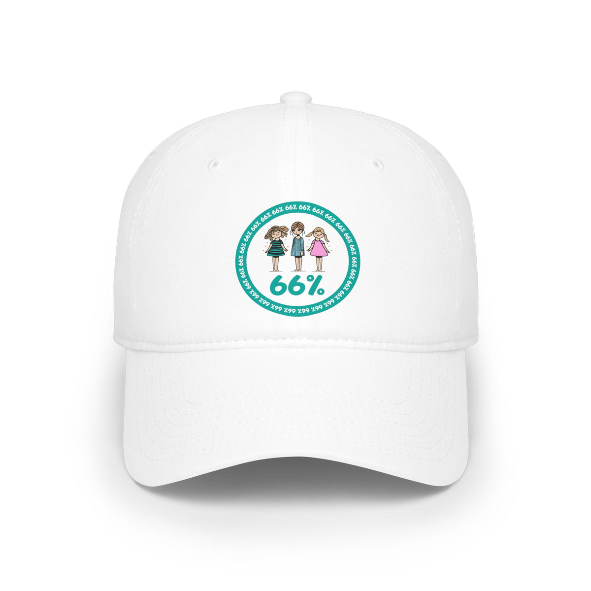 Original Design 3 Girls Hat in White | 66 Percent