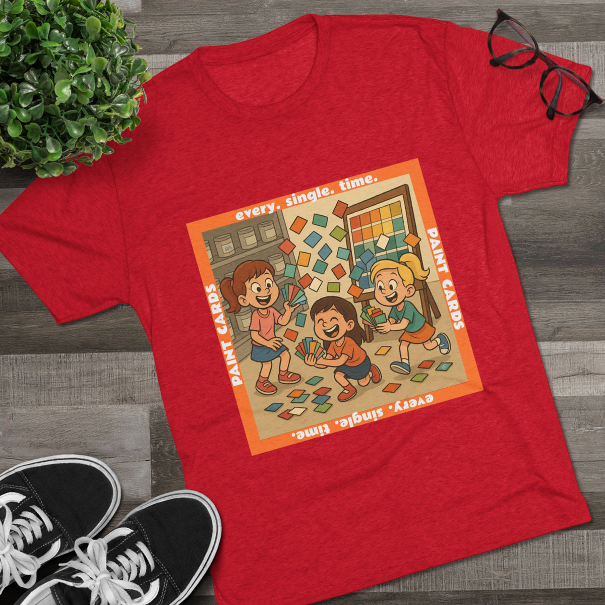 Paint Cards Tri-Blend Tee product view 22 - 66 Percent