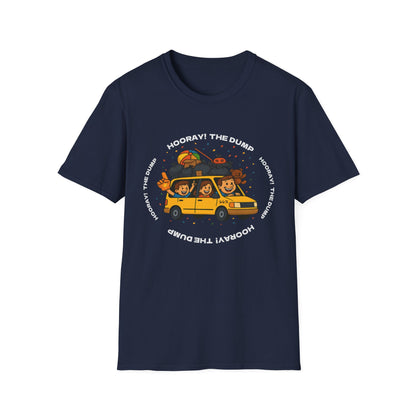 Hooray! The Dump Cotton T-shirt in Navy | 66 Percent
