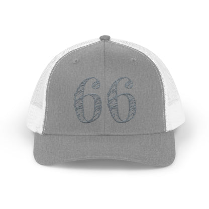 66% Snapback Trucker Hat in Heather Grey / White | 66 Percent