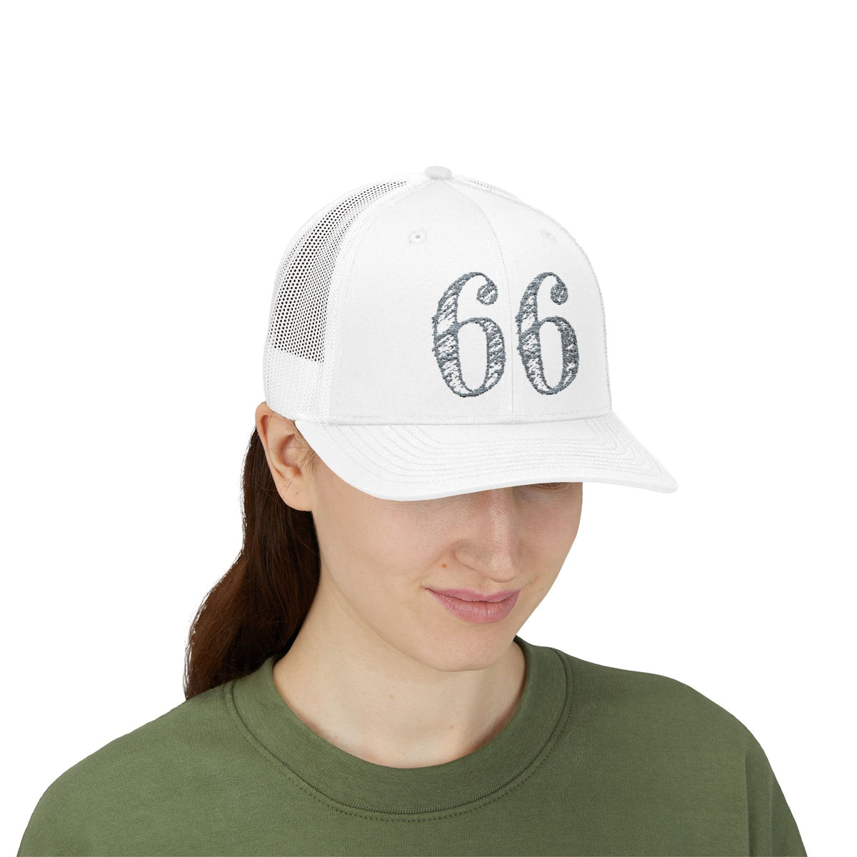 66% Snapback Trucker Hat product view 25 - 66 Percent