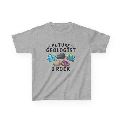 Future Geologist "I ROCK" Kids T-shirt in Sport Grey | 66 Percent