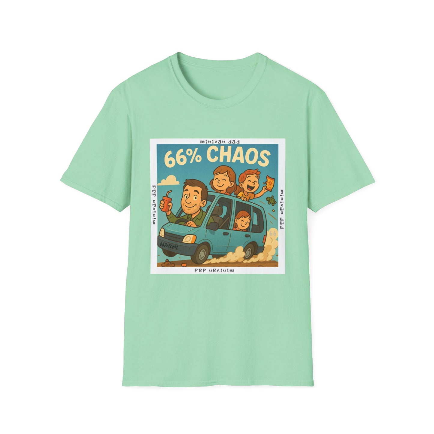 Minivan Dad Chaos Cotton Tee - 66 Percent