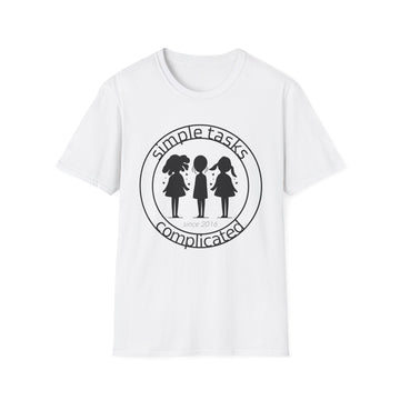 Simple Tasks Complicated - Large Logo Cotton T-shirt in White | 66 Percent