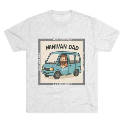 Minivan Dad Tri-Blend T-shirt in Tri-Blend Heather White | 66 Percent