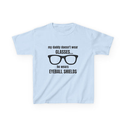 Eyeball Shields Daddy Kids T-shirt in Light Blue | 66 Percent
