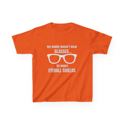 Eyeball Shields Daddy Kids T-shirt in Orange | 66 Percent