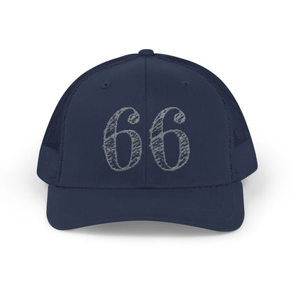66% Snapback Trucker Hat in Navy | 66 Percent