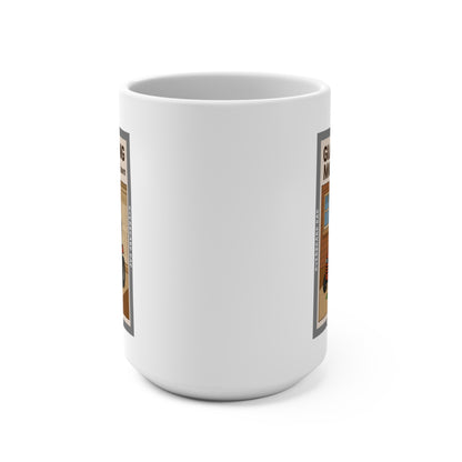 Overboard Dad Mower Words Mug - 15 oz ceramic mug product image 2