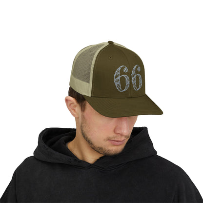66% Snapback Trucker Hat product view 54 - 66 Percent