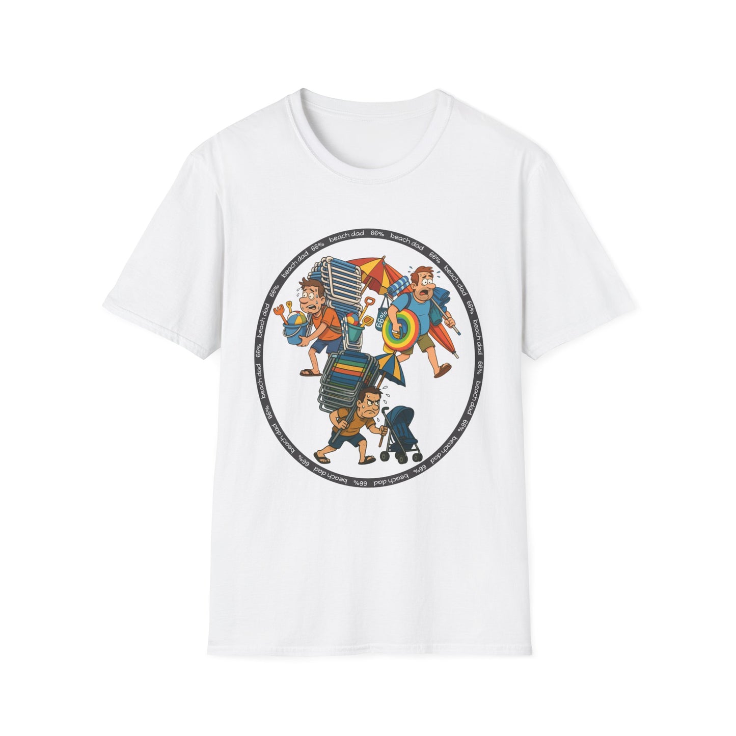 Beach Dad Trifecta Cotton Tee - 66 Percent