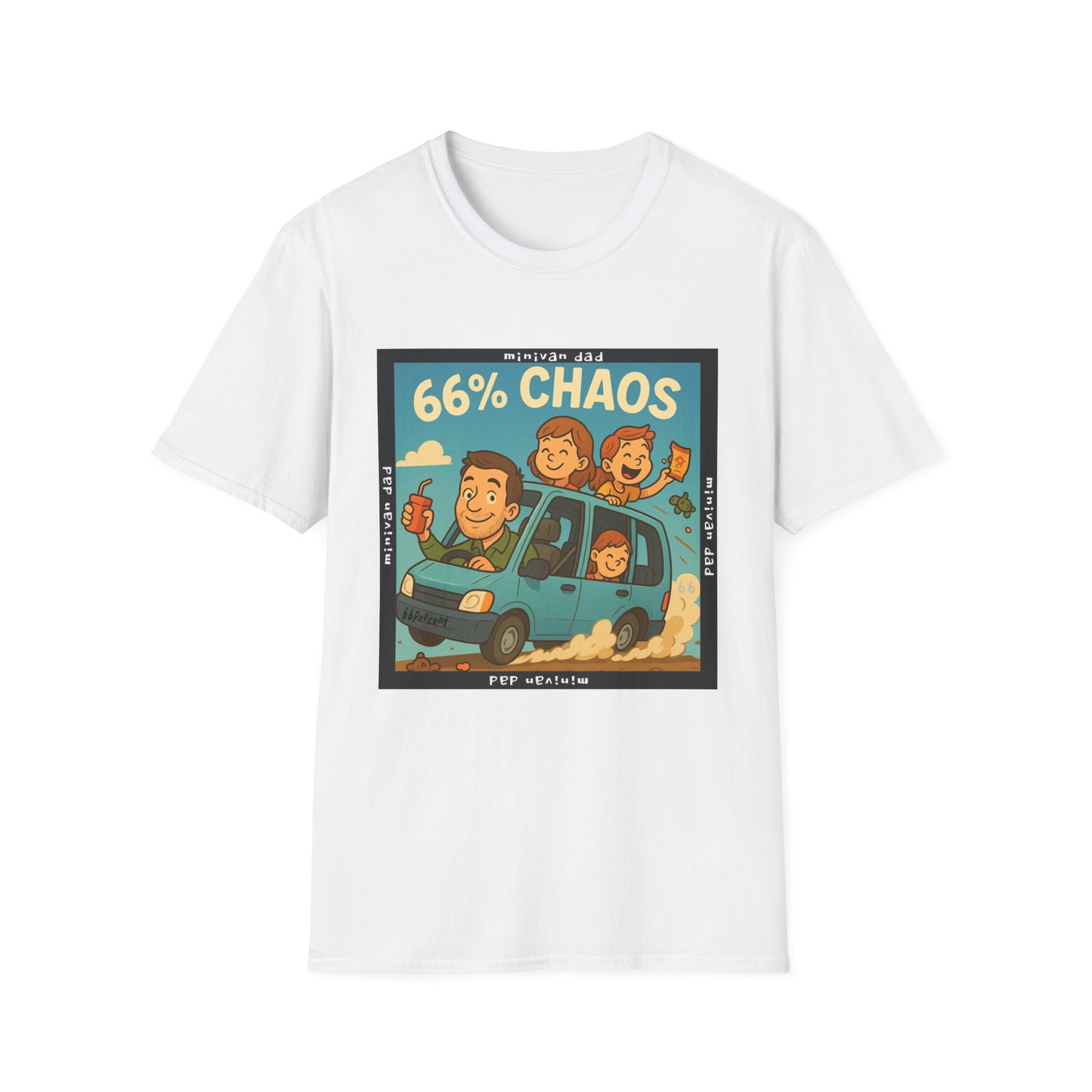 Minivan Dad Chaos Cotton Tee - 66 Percent