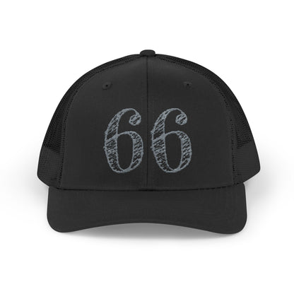 66% Snapback Trucker Hat in Black | 66 Percent