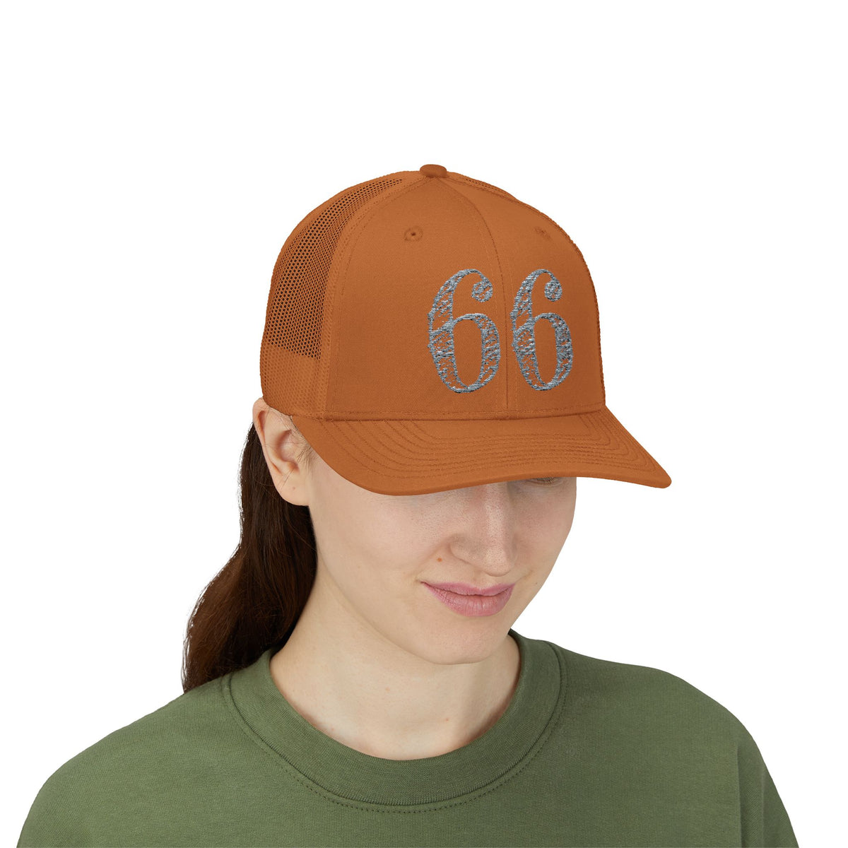 66% Snapback Trucker Hat product view 49 - 66 Percent