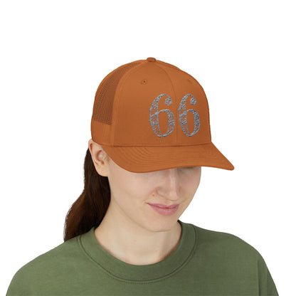 66% Snapback Trucker Hat product view 49 - 66 Percent