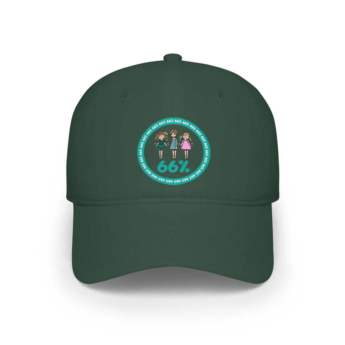 Original Design 3 Girls Hat in Dark Green | 66 Percent