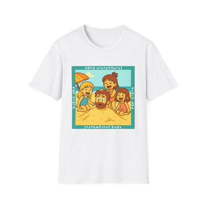 Beach Dad Buried Cotton Tee - 66 Percent