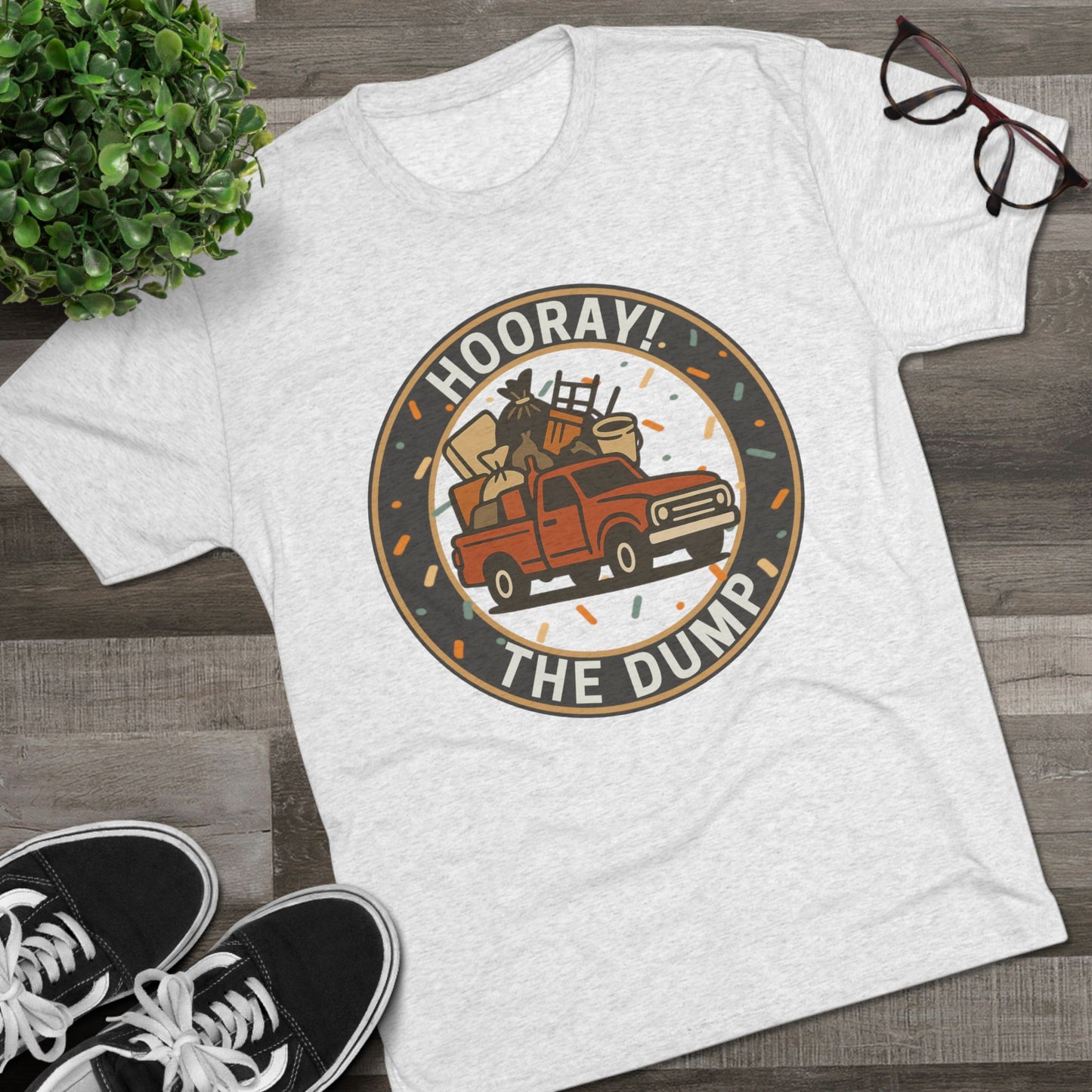 Hooray! The Dump Patch Tri-Blend Tee