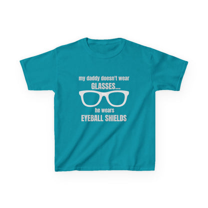 Eyeball Shields Daddy Kids T-shirt in Tropical Blue | 66 Percent